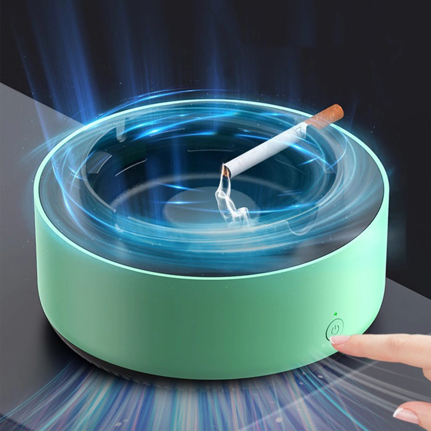 Smart Cigarette Ashtray Air Purifier,Remove Secondhand Smoke and Tobacco Odor Instantly.